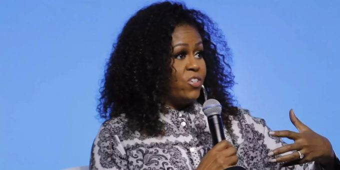 Michelle Obama 2019 in Kuala Lumpur bei einer Veranstaltung der Obama-Foundation. Foto: Vincent Thian/AP/dpa Michelle Obama 2019 in Kuala Lumpur bei einer Veranstaltung der Obama-Foundation. Foto: Vincent Thian/AP/dpa
