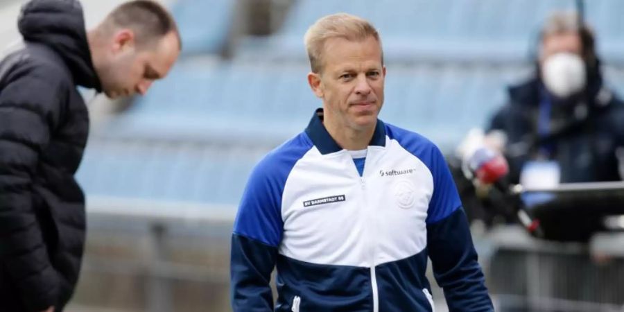 Steht derzeit noch in Darmstadt unter Vertrag: Trainer Markus Anfang. Foto: Frank Molter/dpa