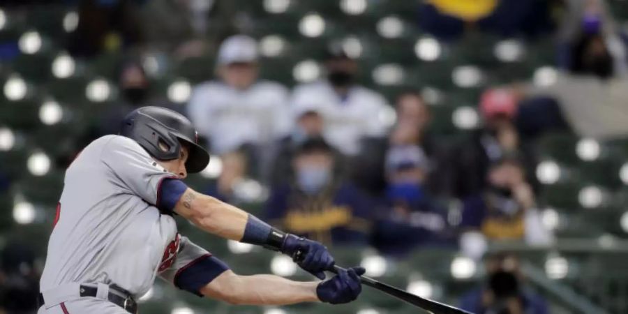 Der Berliner Baseball-Profi Max Kepler spielt für die Minnesota Twins. Foto: Aaron Gash/AP/dpa