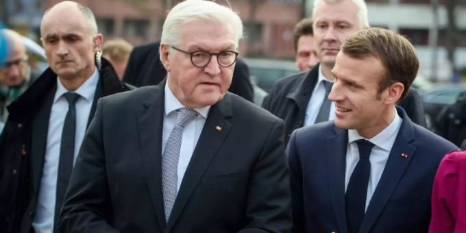 Steinmeier und Macron 2018 in Berlin Steinmeier und Macron 2018 in Berlin