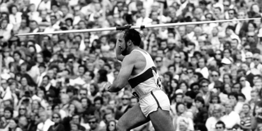 Am 3. September 1972 sorgte Klaus Wolfermann mit seinem Olympiasieg im Speerwurf bei den Sommerspielen in München für die Sensation. Foto: picture alliance / dpa