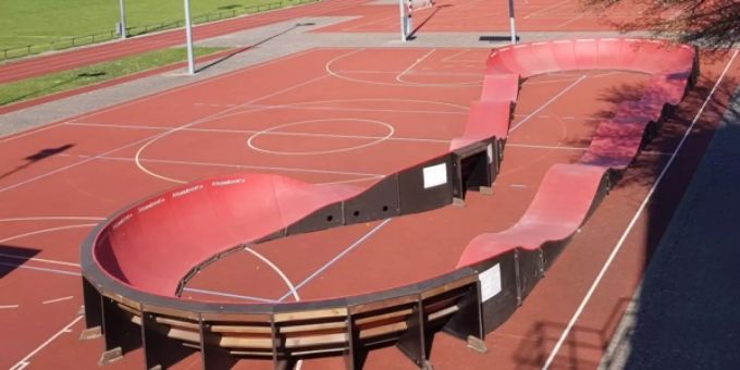 Die neue Pumptrack-Anlage in Egerkingen. Pumptrack Egerkingen