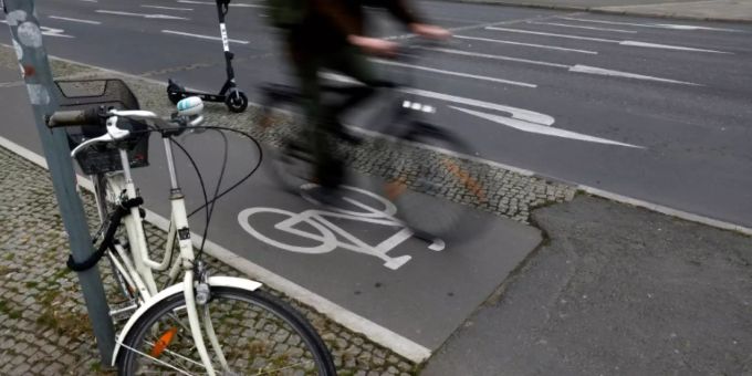 Fahrradfahrer in Berlin Fahrradfahrer in Berlin