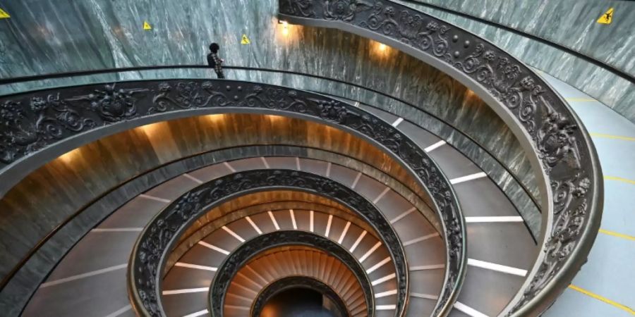 Treppe in Vatikan-Museum