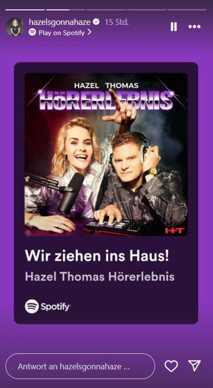 Hazel Brugger und Thomas Spitzer sprachen in ihrem Podcast über ihr neues Hausprojekt. Hazel Brugger Thomas Spitzer