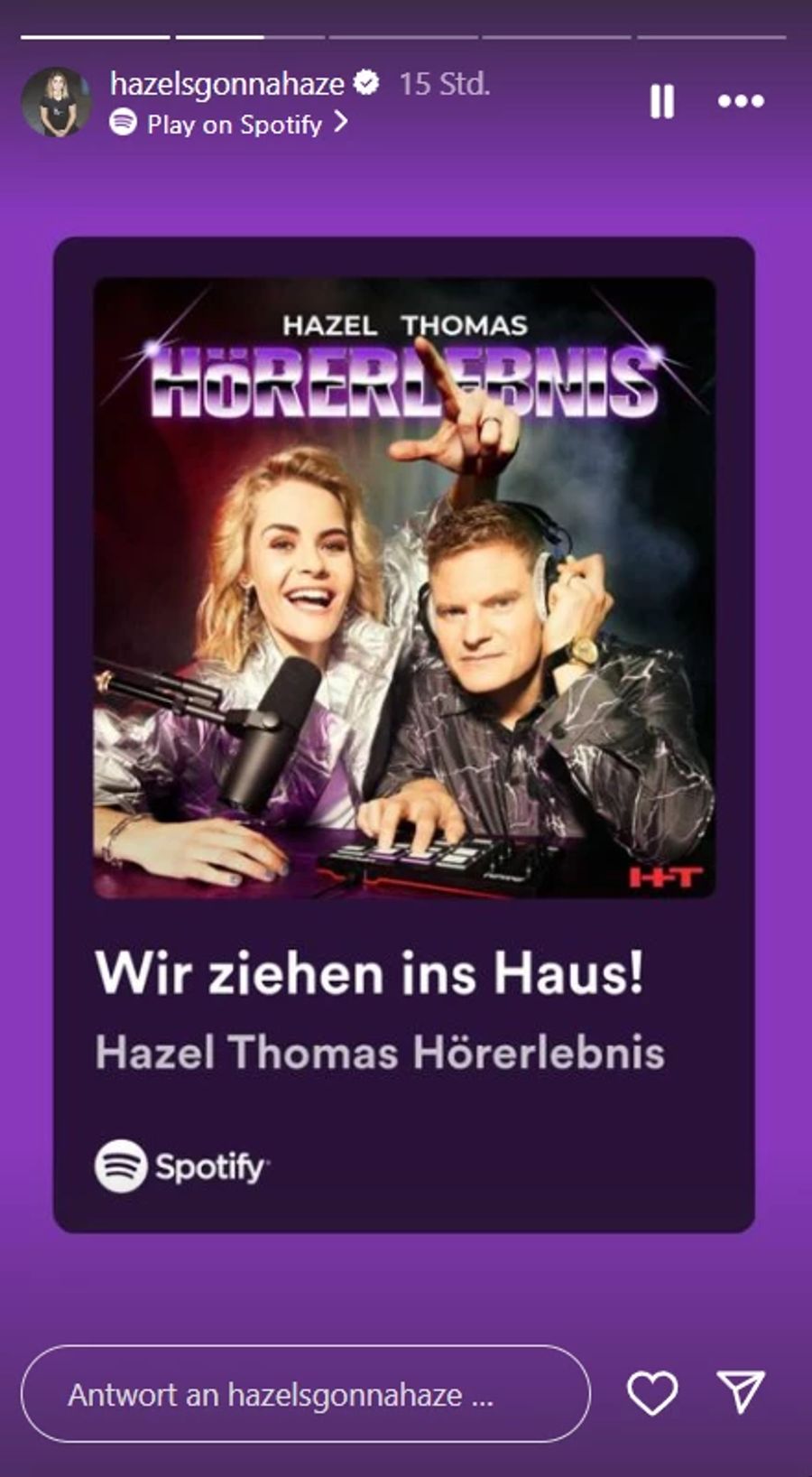 Hazel Brugger und Thomas Spitzer sprachen in ihrem Podcast über ihr neues Hausprojekt.