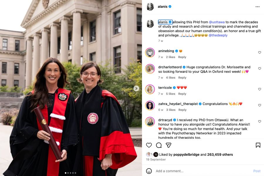 Alanis Morisette PHD