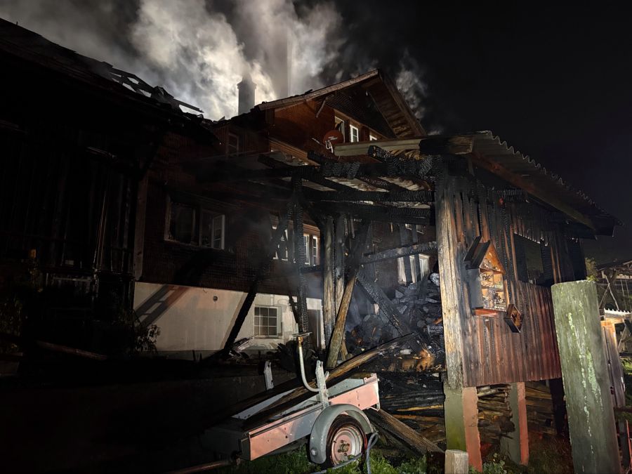 Durch den Brand entstand Sachschaden.