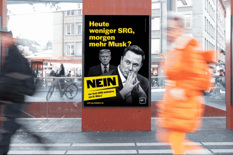 Die SP hat das Spendenziel für die Plakatkampagne gegen die SRG-Halbierungsinitiative bereits übertroffen.