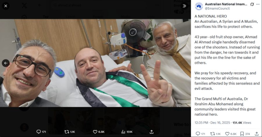 Dabei wurde der Syrer selbst verletzt, er liegt noch im Spital.