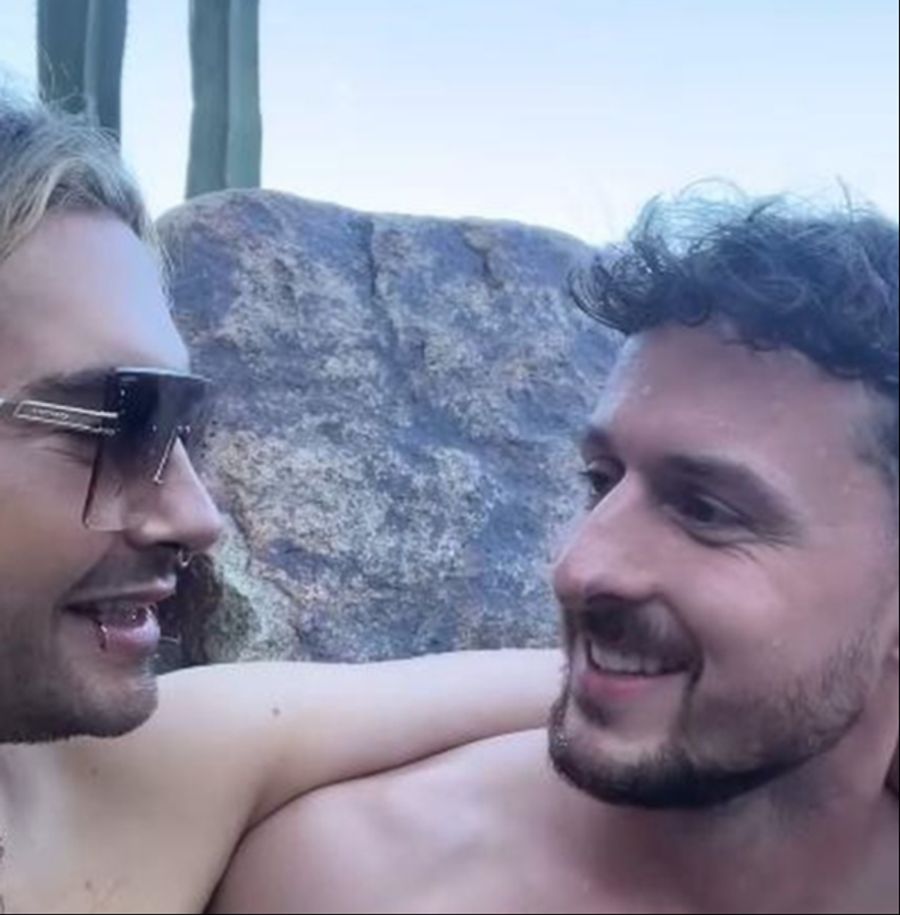 Screenshot aus einem Video, das bei der Pool-Party entstanden ist.