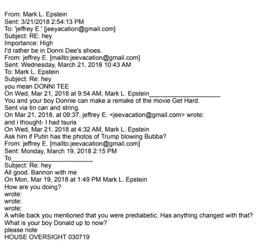 Dieser bizarre Mailverkehr der Epstein-Brüder lässt Oralverkehr-Gerüchte um Trump aufkommen.