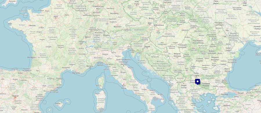 Karte Bansko Bulgarien