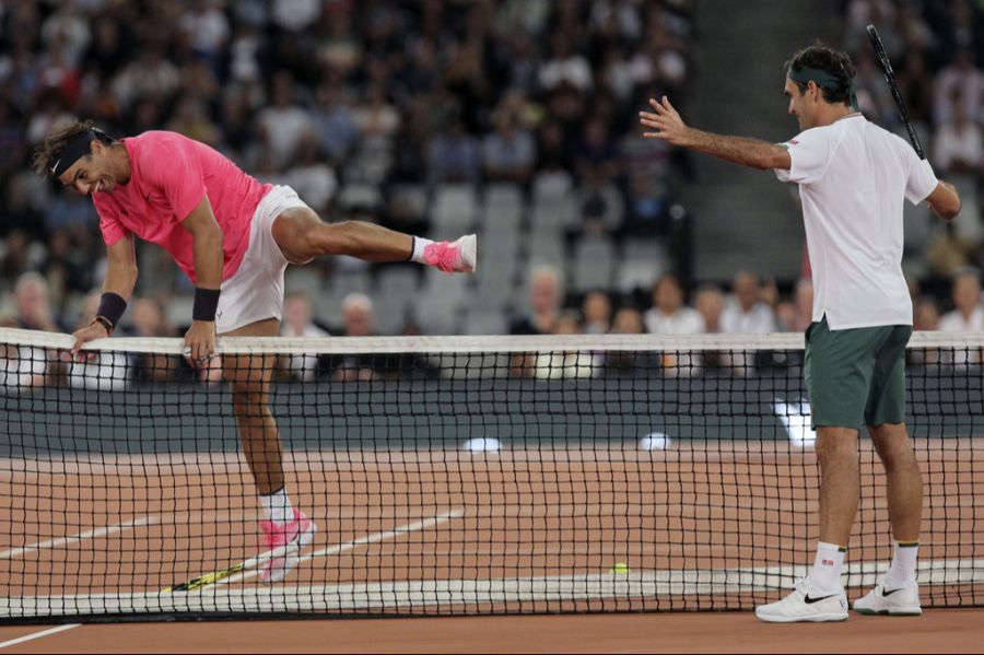 Roger Federer und Rafael Nadal spielten 2020 in Kapstadt für einen guten Zweck.