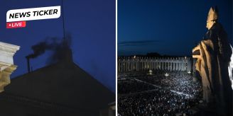 Schwarzer Rauch - Kardinäle finden in erster Runde keinen neuen Papst Schwarzer Rauch - Kardinäle finden in erster Runde keinen neuen Papst