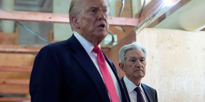 Donald Trump und Jerome Powell