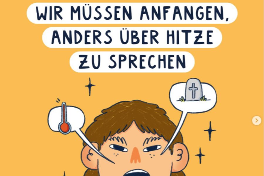 «Wir müssen anfangen, anders über Hitze zu sprechen», fordert der Instagram-Kanal «nachhaltig.kritisch».