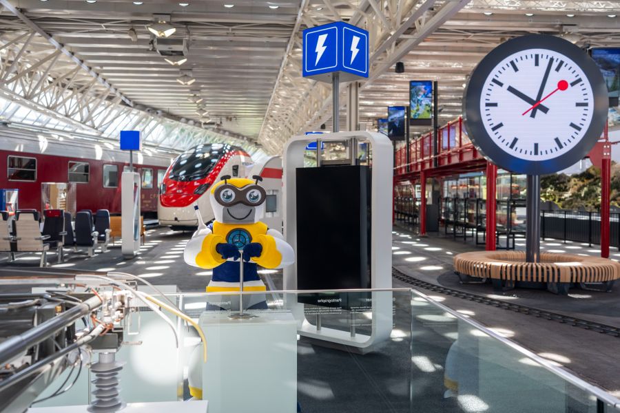 Das Verkehrshaus der Schweiz setzt auf interaktive Ausstellungen. Dies gilt auch im Themenbereich Energie der Ausstellung «Bahnerlebnis Schweiz».