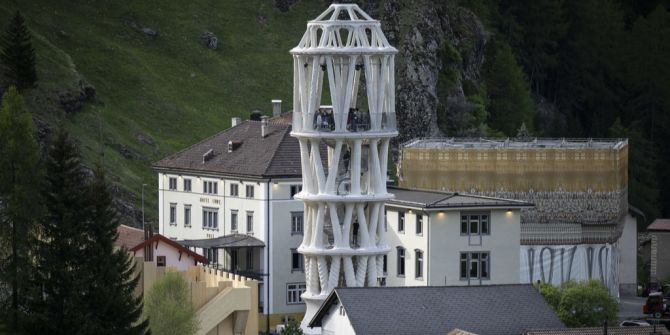 Blick auf den Weissen Turm: Der Bau kostete 4,5 Millionen Franken.