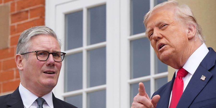 US-Präsident Trump in Schottland