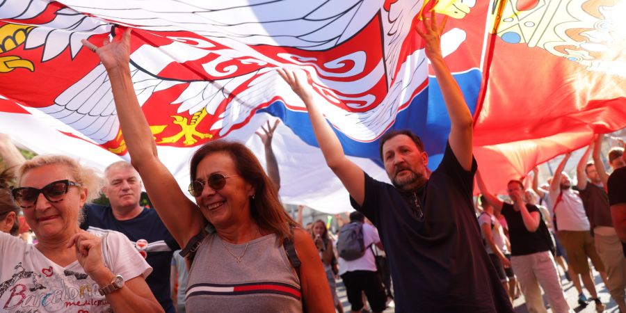 University students rally for early elections in Serbia