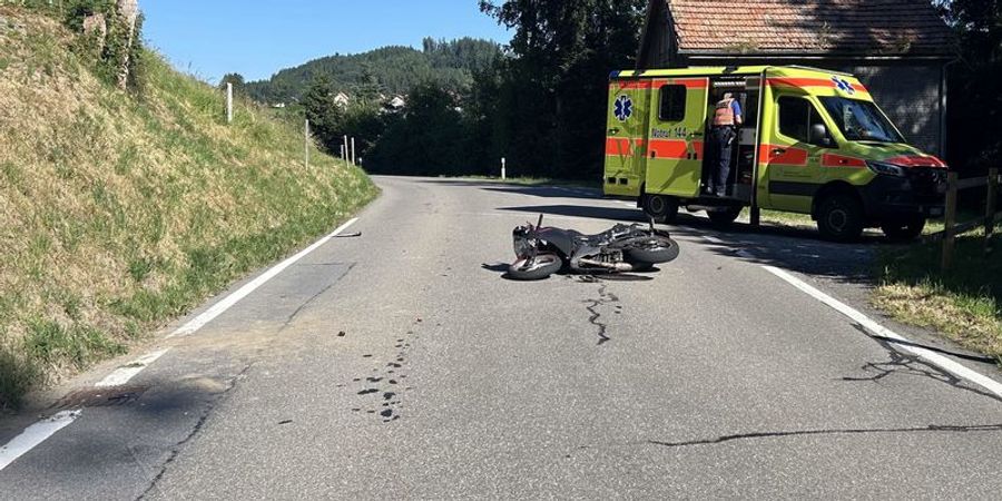 Selbstunfall in Rehetobel.
