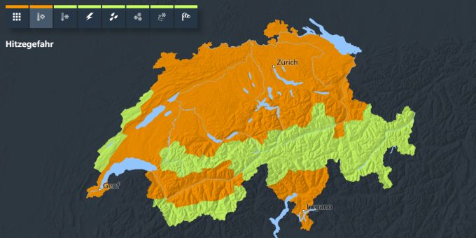 Der Bund hat ab Sonntag verbreitet die Gefahrenstufe 3 ausgerufen. Wetter