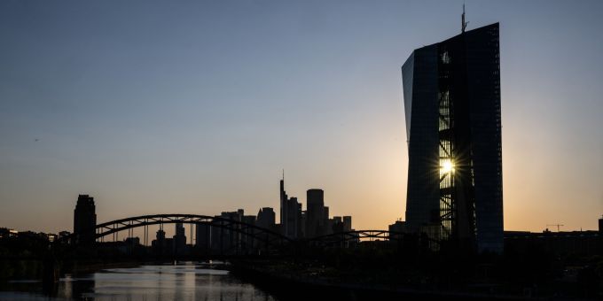 Die Euro-Währungshüter warnen: Handelskonflikte könnten Finanzstabilität gefährden. EZB in Frankfurt