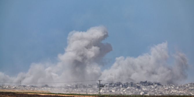 Rauchwolke Gazastreifen