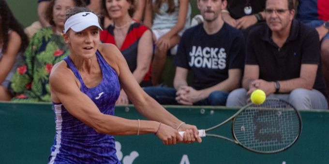 Rebeka Masarova bei einem Spiel im Jahr 2023. Rebeka Masarova