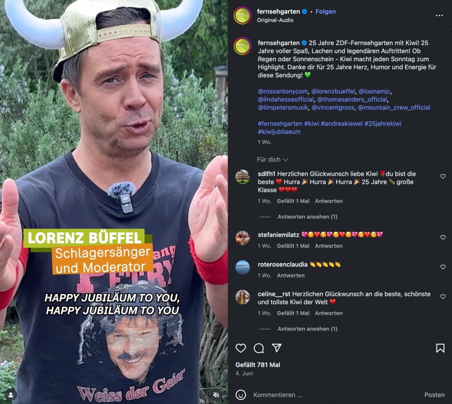 Post vom ZDF Fernsehgarten