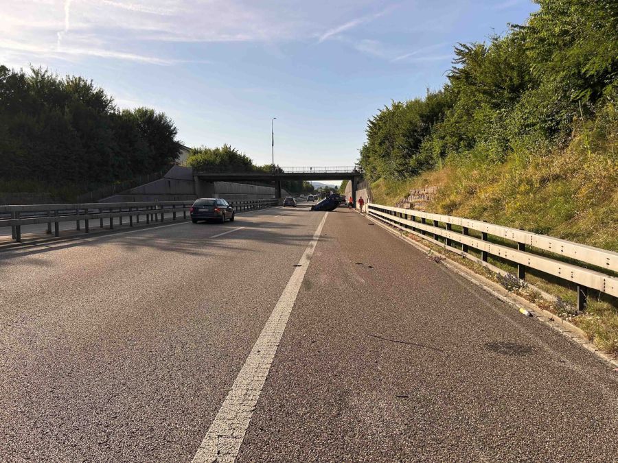 Unfallstelle auf A2
