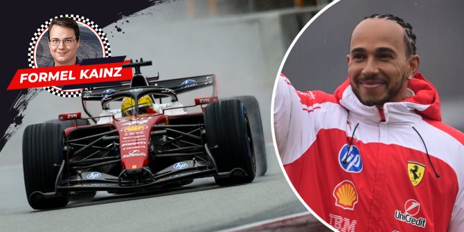 Lewis Hamilton Ferrari Shakedown