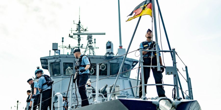 ARCHIV - Ein Minenjagdboot der Bundeswehr. Foto: Axel Heimken/dpa/Archivbild