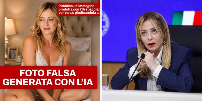 Giorgia Meloni KI-Bild Deepfakes