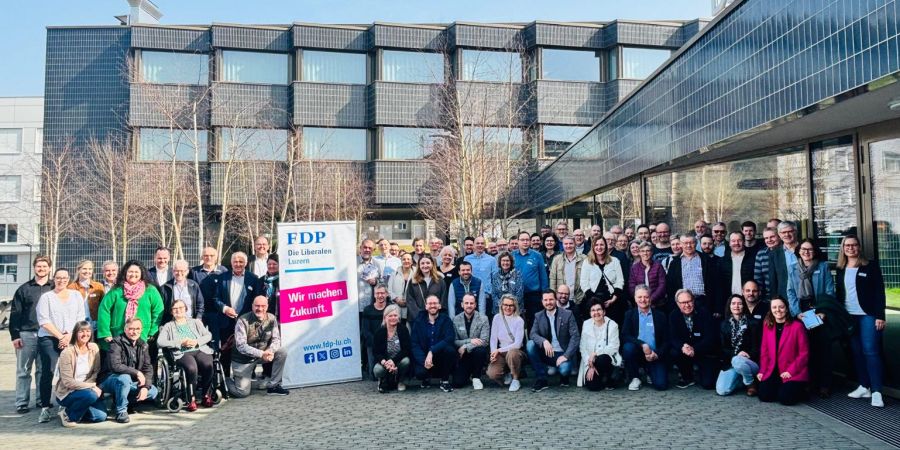 FDP Luzern Ortsparteien Gruppenfoto
