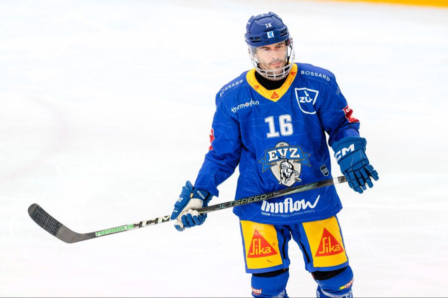 Raphael Diaz (EVZ) im Spiel gegen Meister Fribourg-Gotteron.