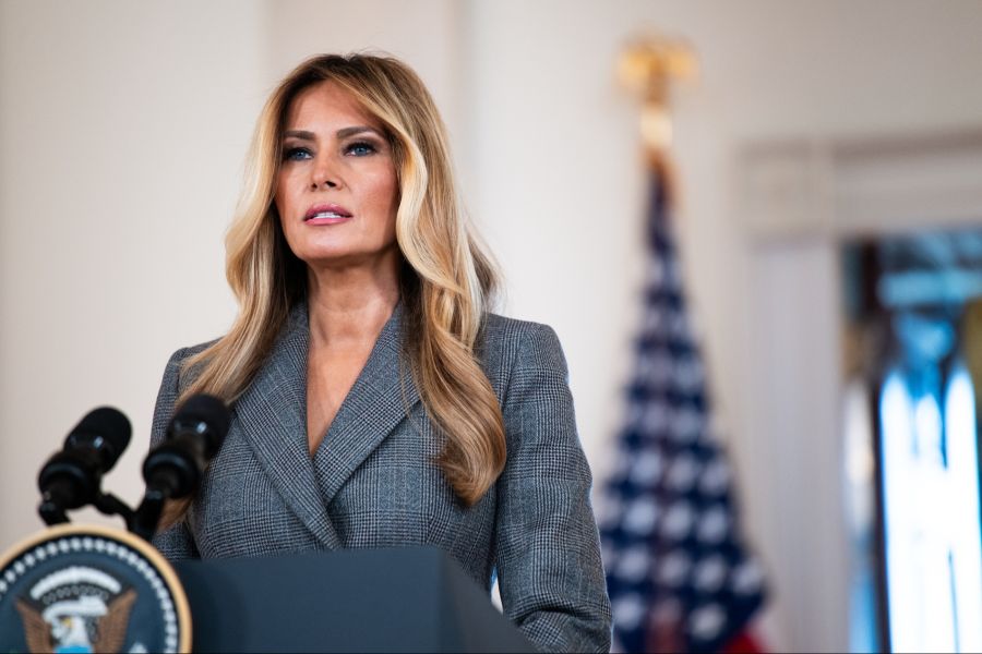 Melania Trump verlas am Donnerstag überraschend ein Statement zu Jeffrey Epstein.