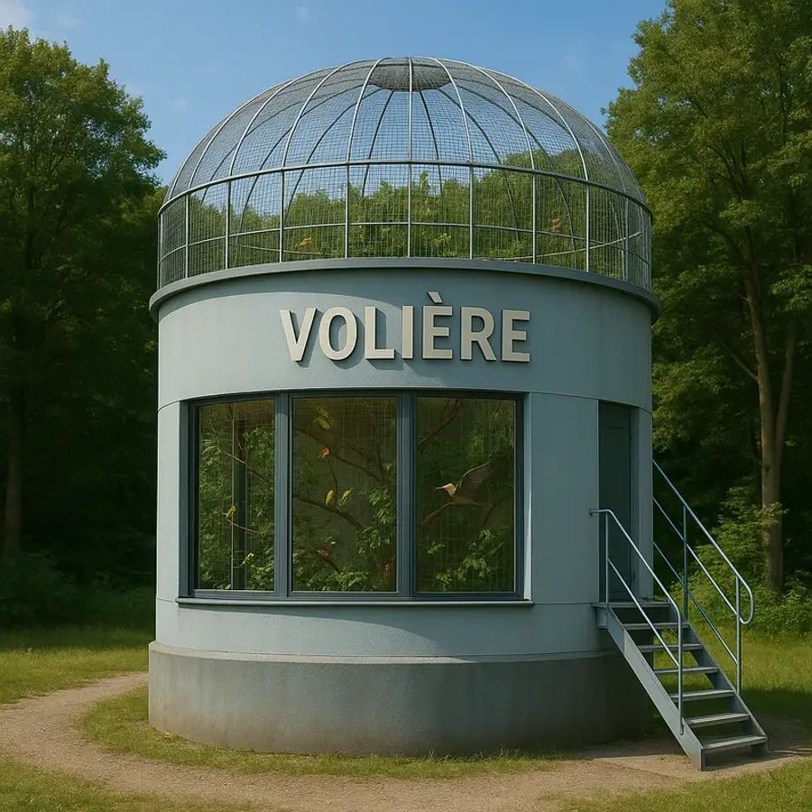 Denkbar wäre gemäss KI auch eine Voliere…