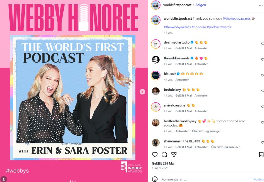 In ihrem Podcast mit Schwester Erin nimmt Foster kein Blatt vor den Mund und berichtet schonungslos über das «deprimierende» Date mit dem Hollywood-Star.