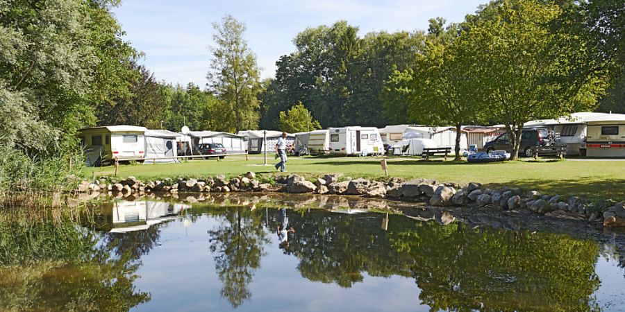 So sah der Campingplatz in Gampelen im Jahr 2017 aus. (Archivbild)