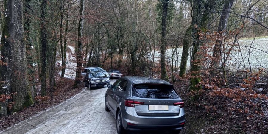 So präsentierte sich die Situation nach den Rutschpartien.