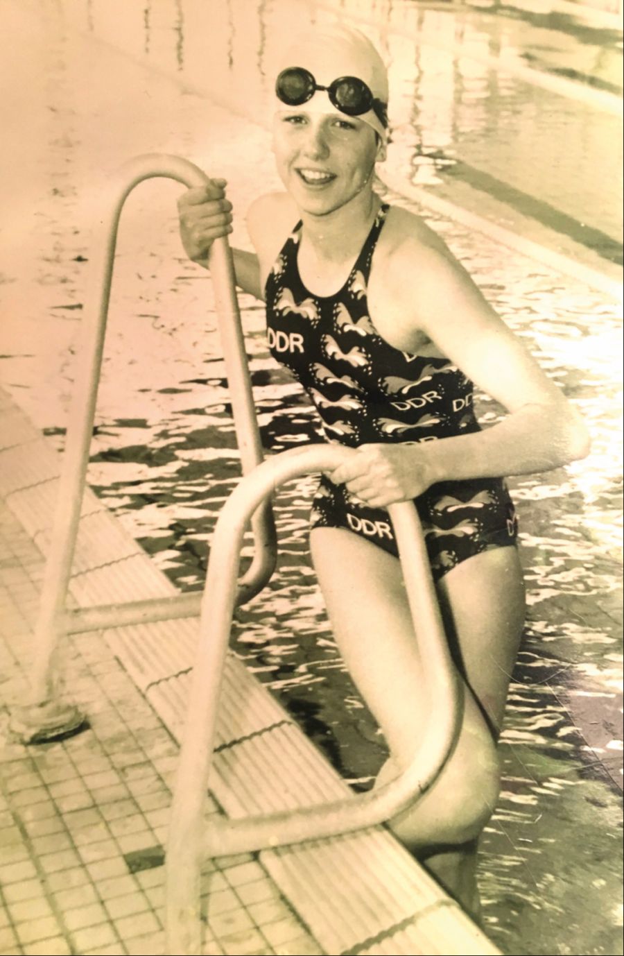 Andrea Kiewel war einst Mitglied der Jugend-Schwimmnationalmannschaft der DDR. Ihr bestes Einzelergebnis bei DDR-Meisterschaften war 1982 der sechste Rang über 50 m Freistil.