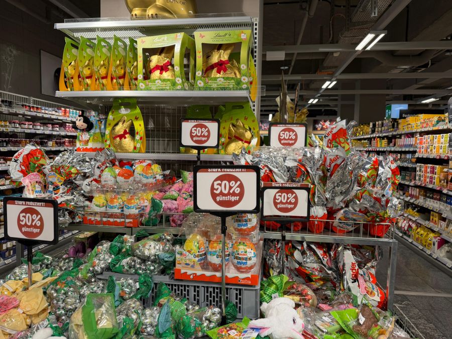 Auch bei Coop sind Osterhasen und Co. nach dem Fest deutlich günstiger.