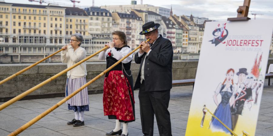 Das Eidgenössische Jodlerfest geht Ende Juni nach 102 Jahren wieder in Basel über die Bühne. (Archivbild)
