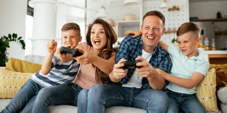 Eltern Familie Gaming Videospiel