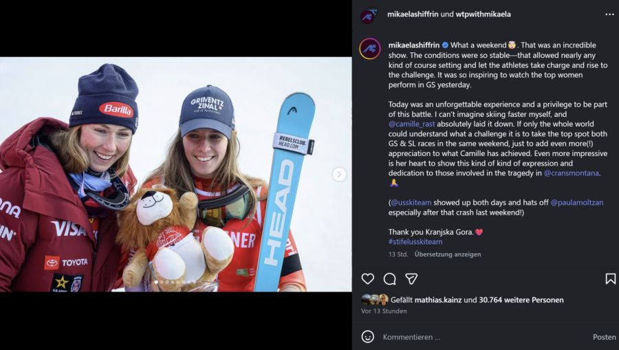 Mikaela Shiffrin Camille Rast