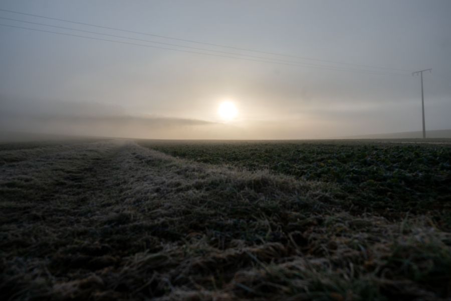 Wer morgens aus der Haustür tritt, fröstelt. In den frühen Stunden ist es derzeit null bis drei Grad kalt.