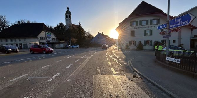 Unfallstelle Rupperswil