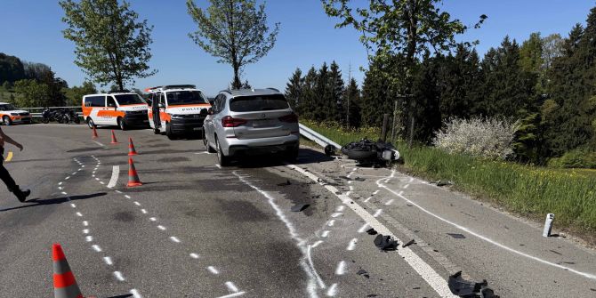 Unfallstelle St. Gallen